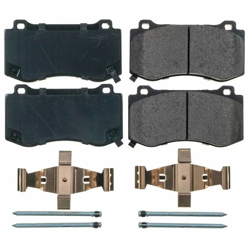 17-1298 – POWERSTOP Brake Pad, FMSI Number D1298 Ceramic Brake Pads Set Of 4 With Premium Stainless Steel Hardware
